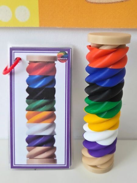 Кольоровий гвинт" 🖤🤍💛💚💙❤️💜🩶 000034 фото
