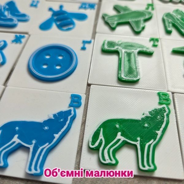 Зорові символи голосних та приголосних звуків. 000041 фото