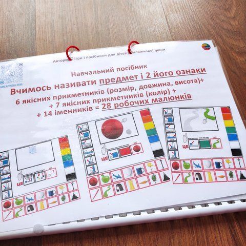 "Вчимося НАЗИВАТИ назву предмета та 2 його ознаки" 000089 фото