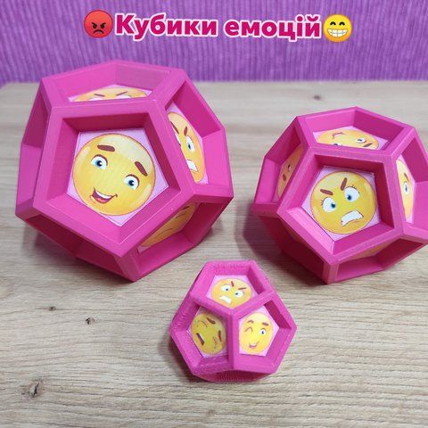 😁😭😡😟 Кубик ЕМОЦІЙ 😟😡😭😁 000057 фото
