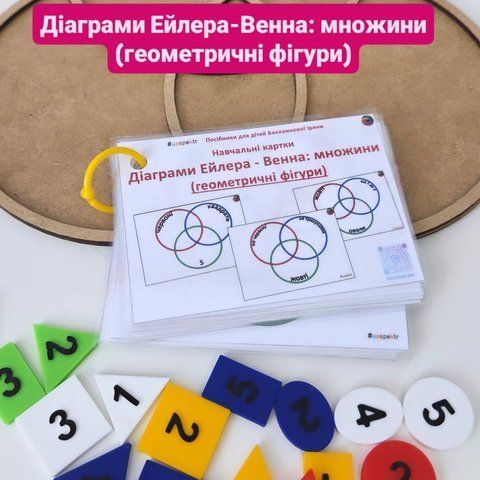 Посібник "Діаграми Ейлера- Венна: множини" (Геометричні фігури) 000031 фото